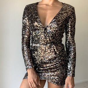 Sequin mini dress